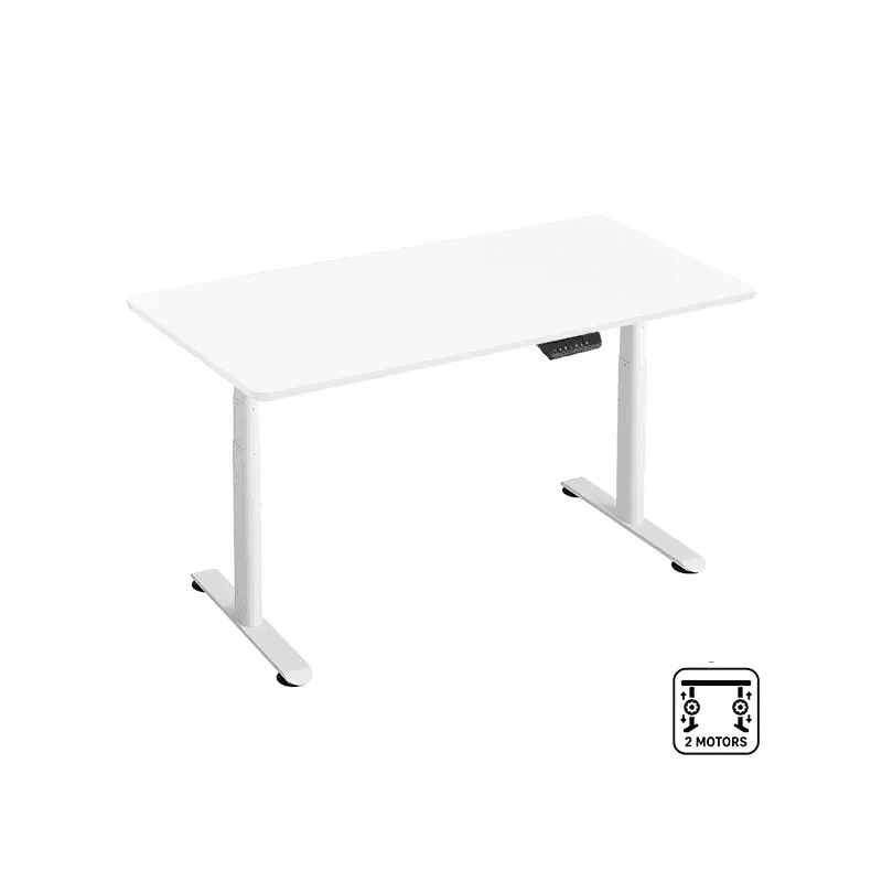 NOVA T021 SHELF Blanc + NOVA TABLETOP Blanc 140x60cm