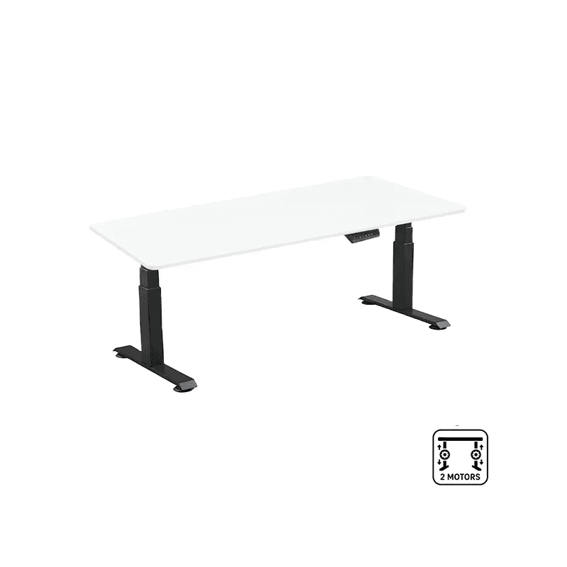 NOVA T002 SHELF + NOVA TABLETOP Blanc 140x60cm