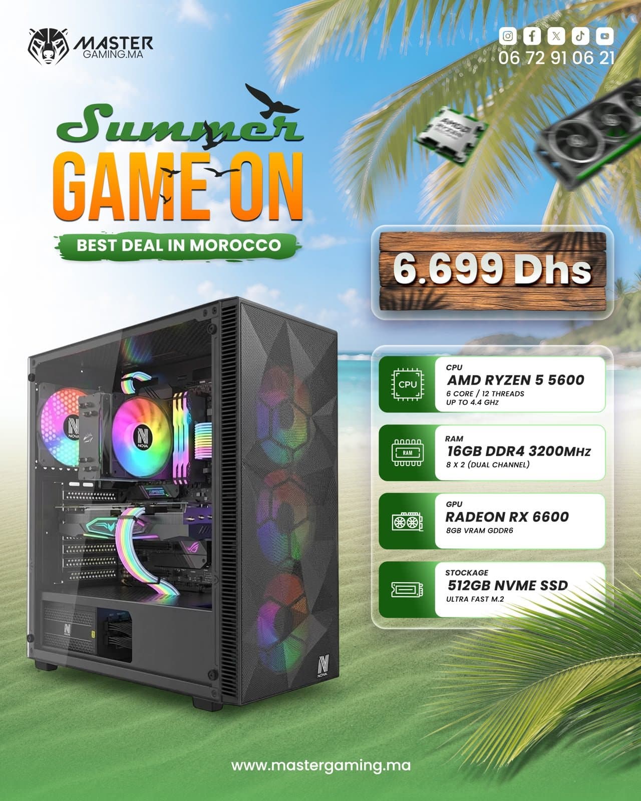 Master Gaming RX 6600