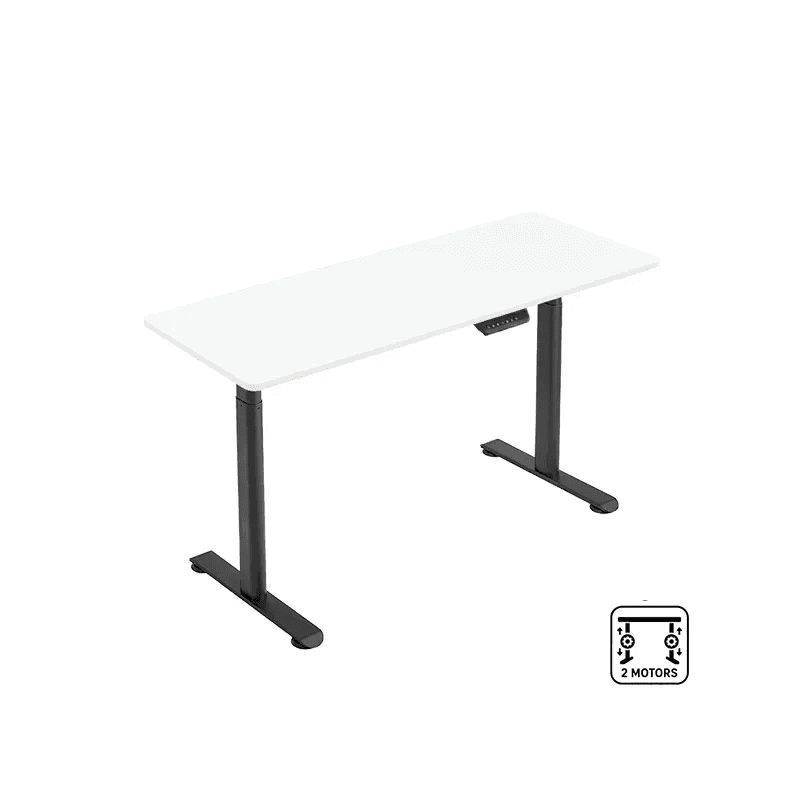 NOVA T020 SHELF + NOVA TABLETOP Blanc 140x60cm